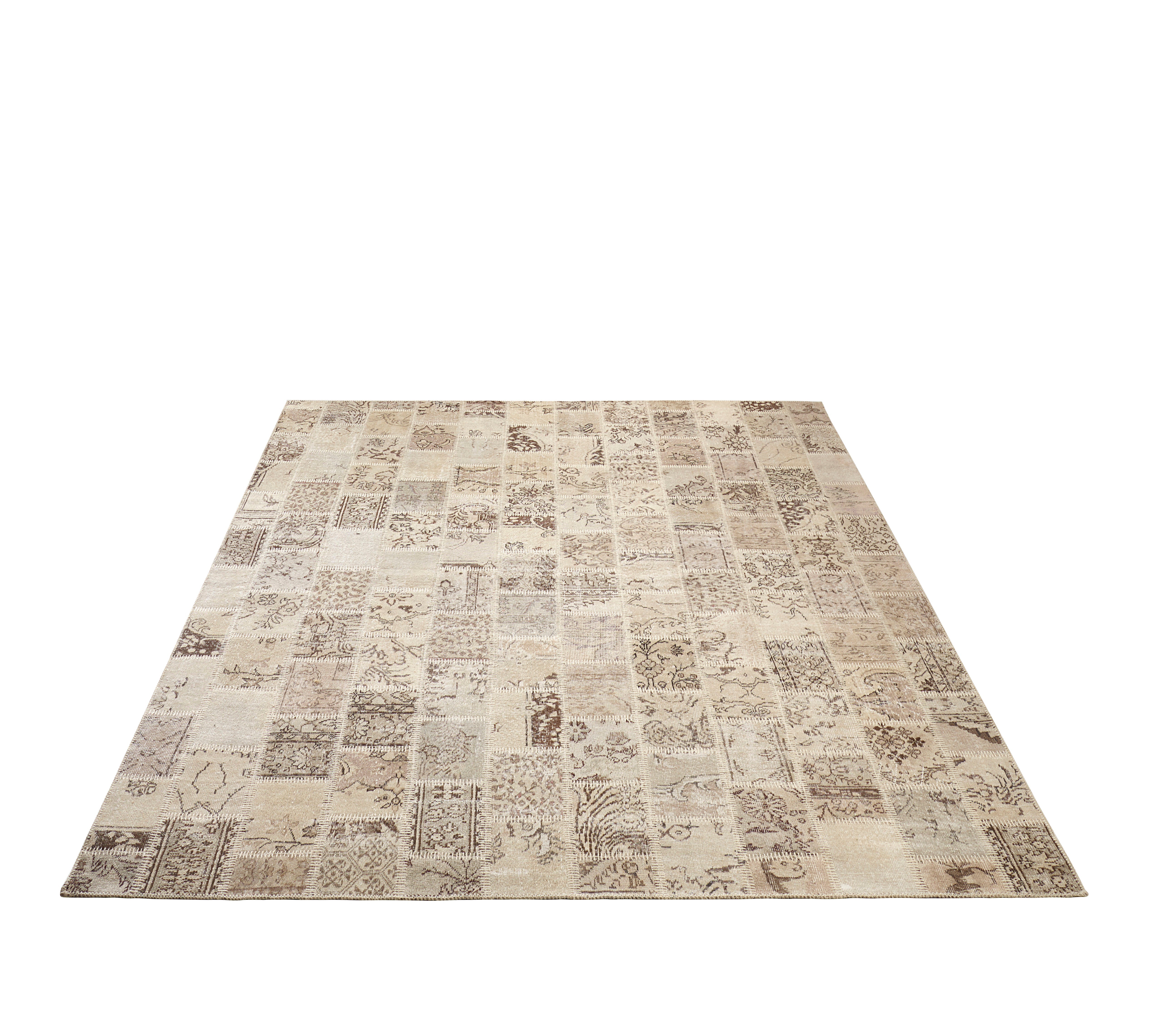 Vintage Mist Gray Patchwork Turkish Rug - TUR-GRAY-PAT-810-003 - Arconiz