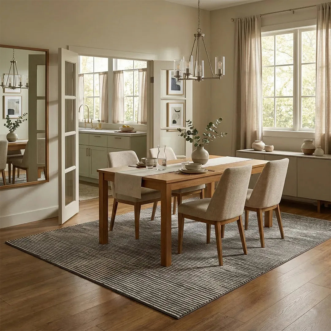 Grey Abstract Area Rug