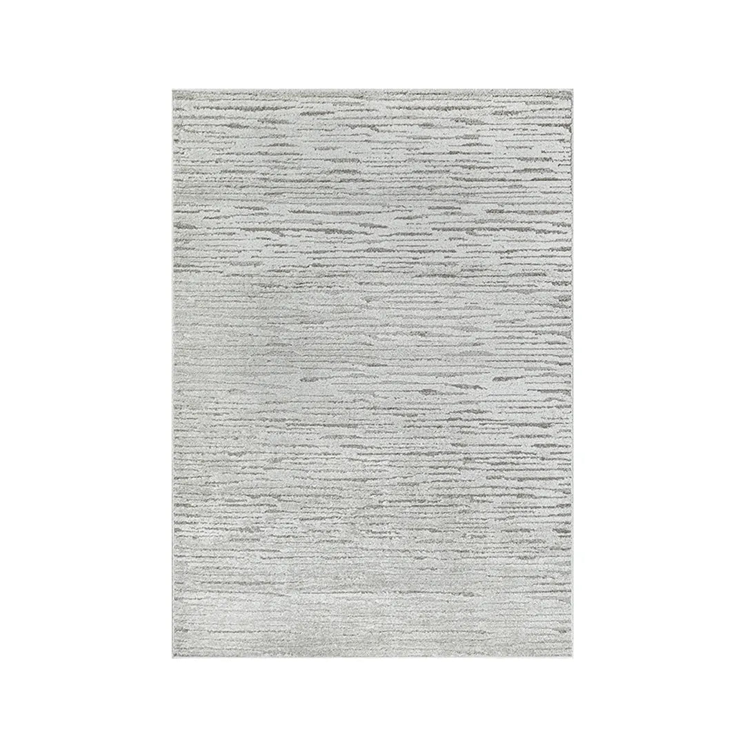 Gray Textured Stria Area Rug