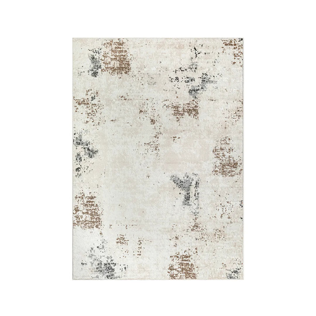 Beige/Blue Distressed Area Rug