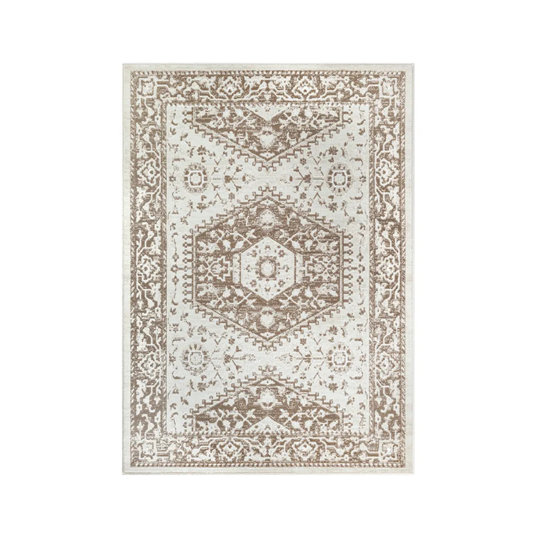 Taupe Medallion Area Rug