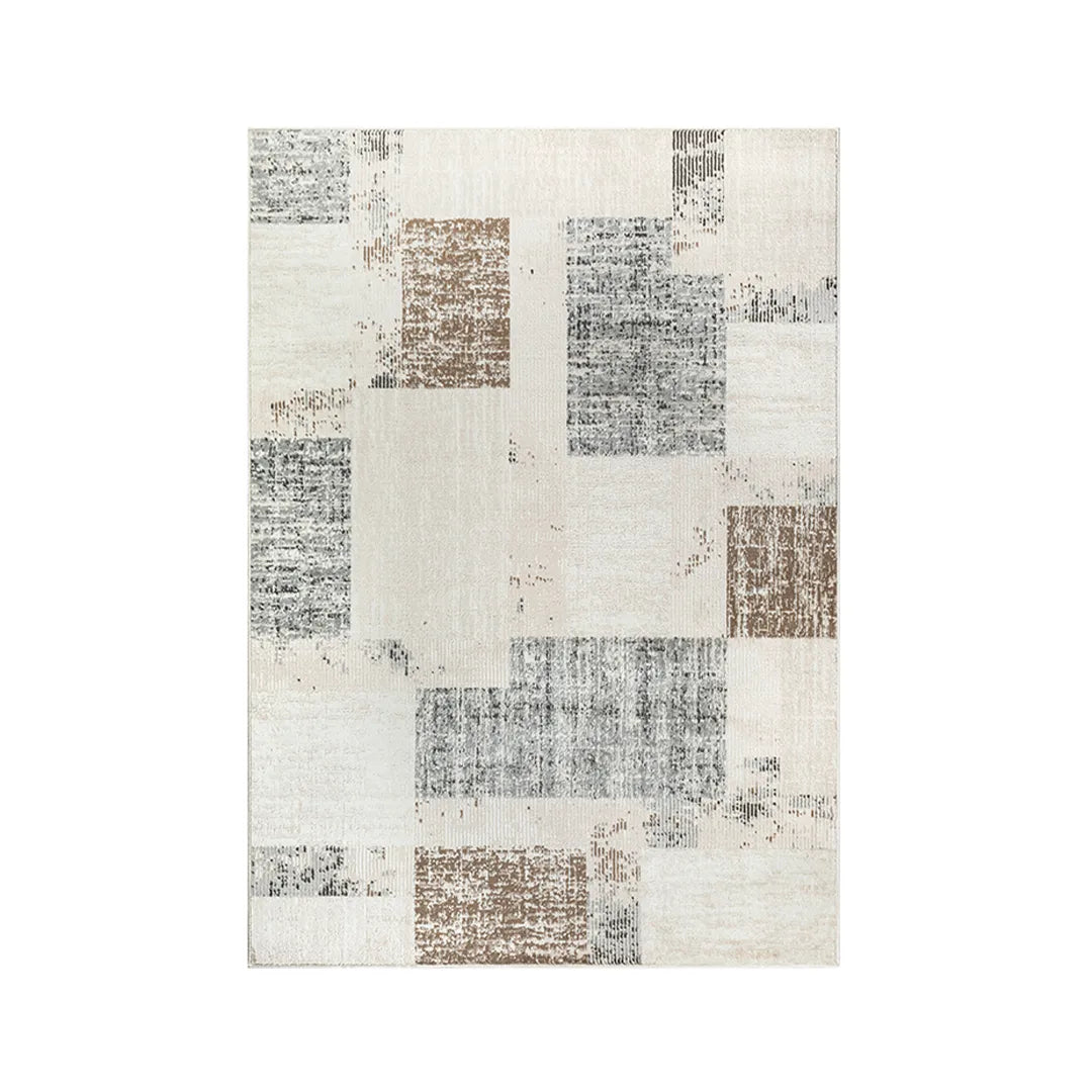 Neutral Patchwork Area Rug