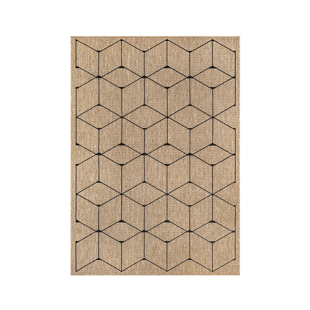Geometric Cube Outdoor Area Rug