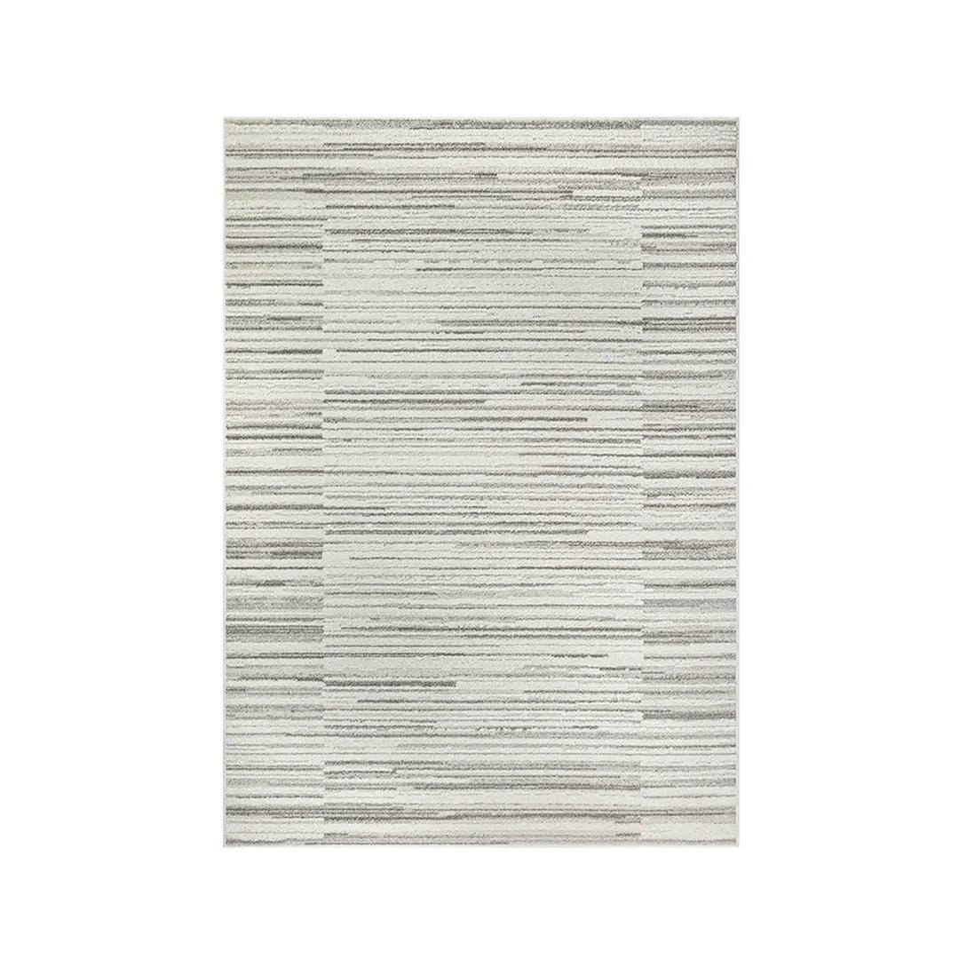 Gray Linear Stripe Area Rug