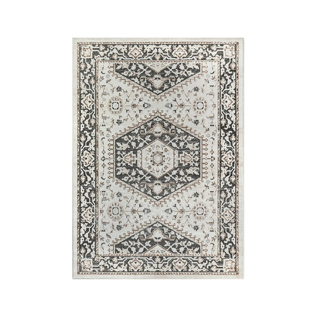 Charcoal Medallion Area Rug