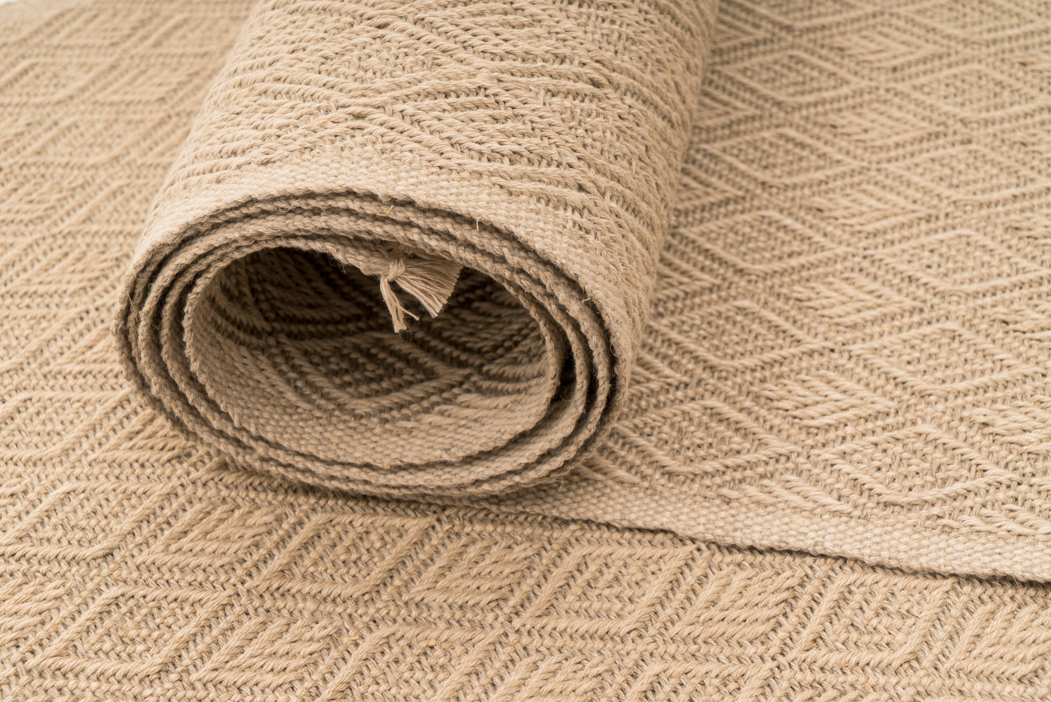 Extracted Diamonds Handwoven Hemp Placemat & Table Runner Set - 9IHRDOK001013 - Arconiz