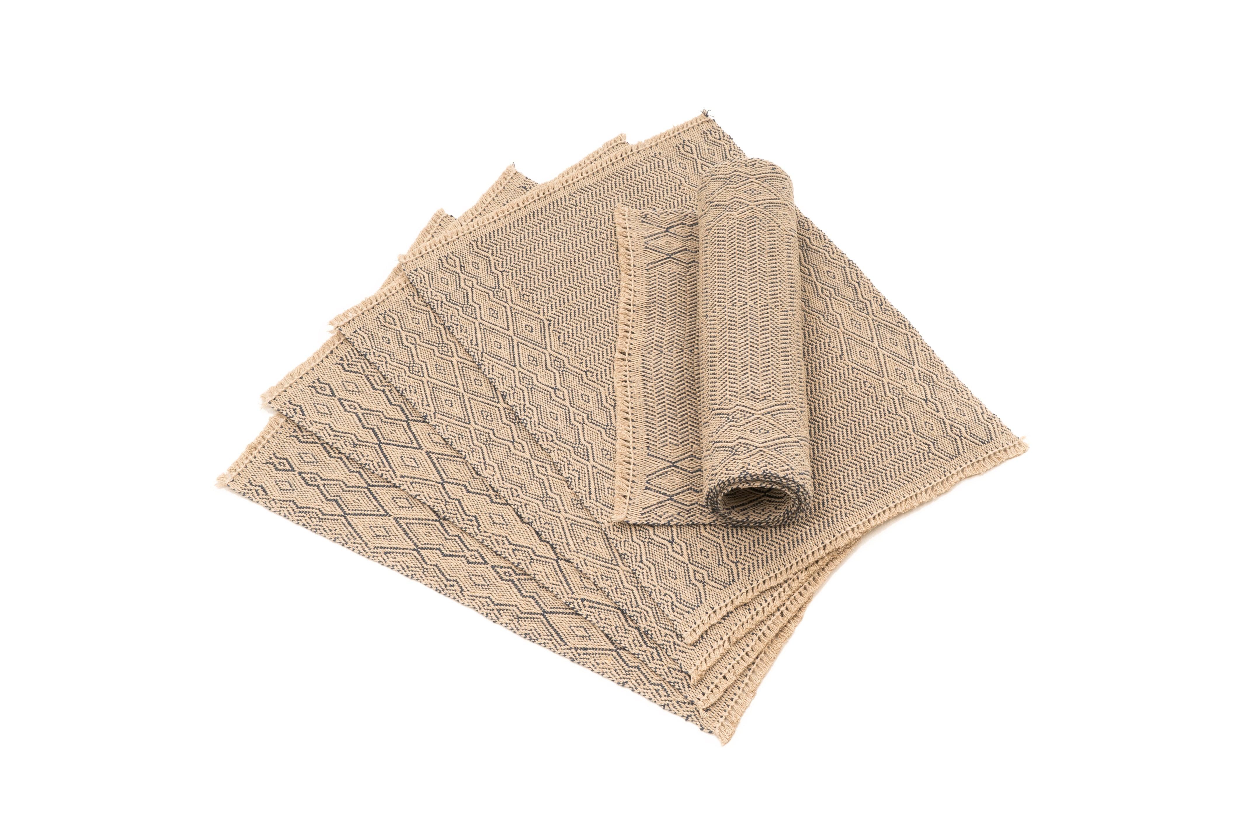 Route Handwoven Hemp Placemat & Table Runner Set - 9IHRDOK001036 - Arconiz