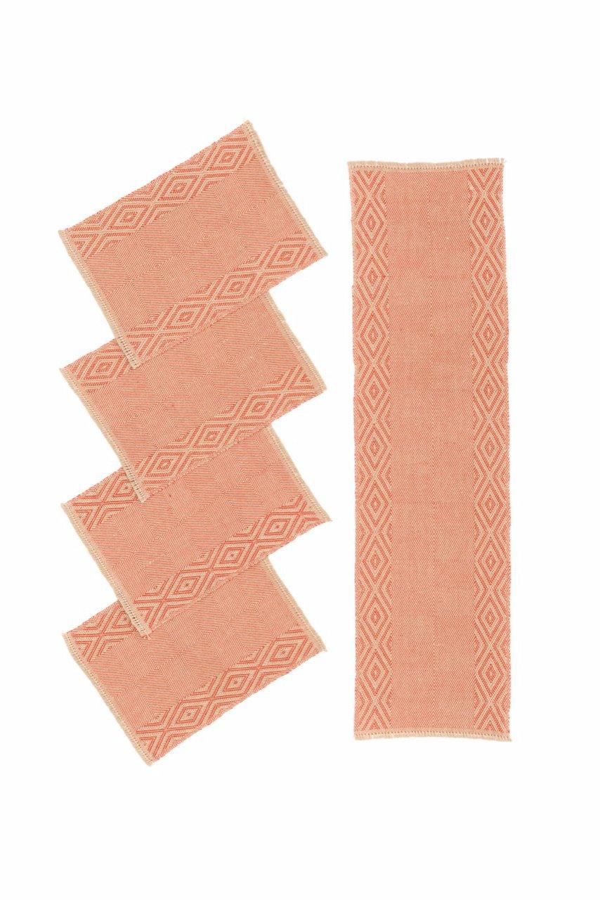 Oriental Handwoven Hemp Placemat & Table Runner Set - 9IHRDOK001038 - Arconiz