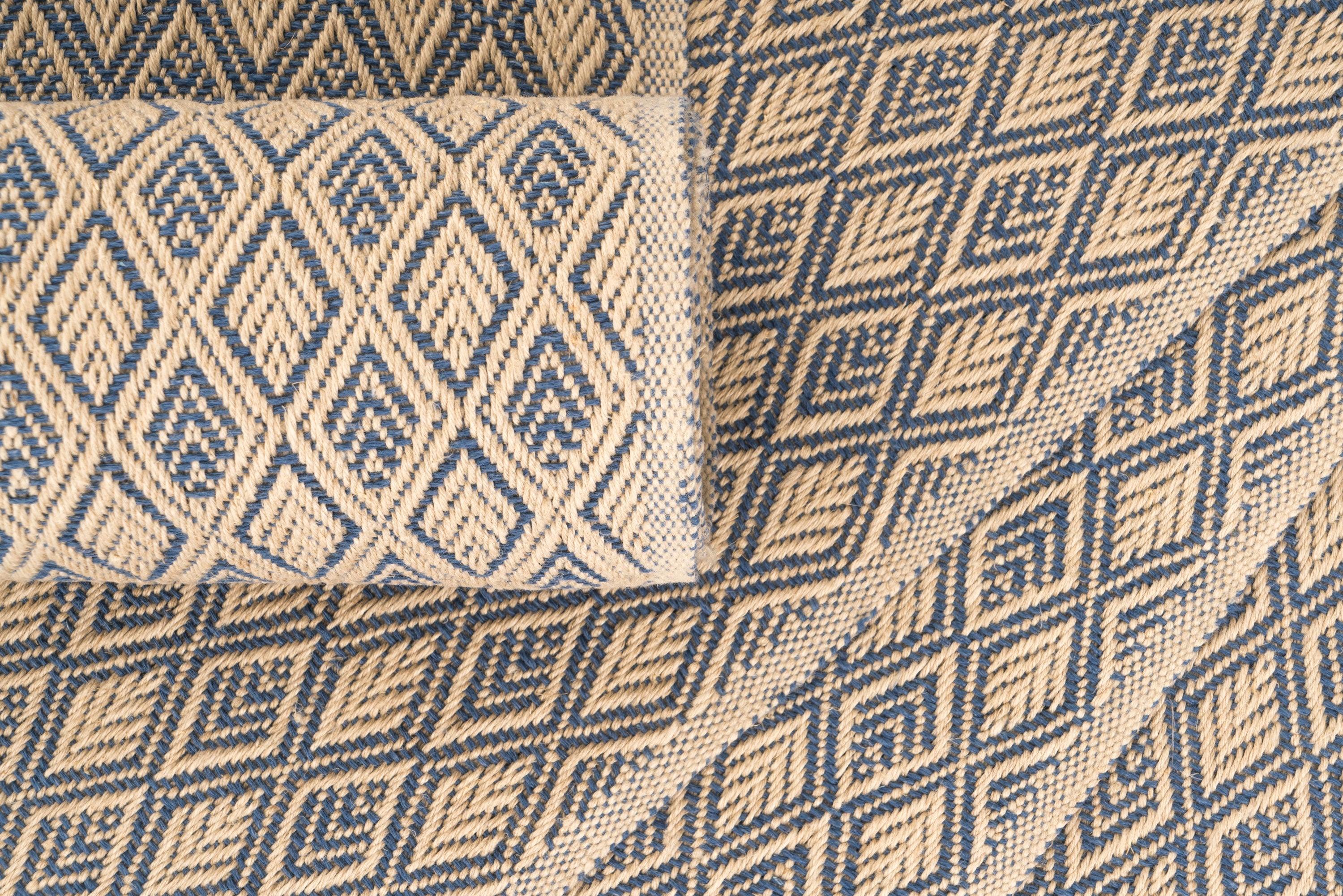 Diamonds Handwoven Hemp Placemat & Table Runner Set - 9IHRDOK001047 - Arconiz