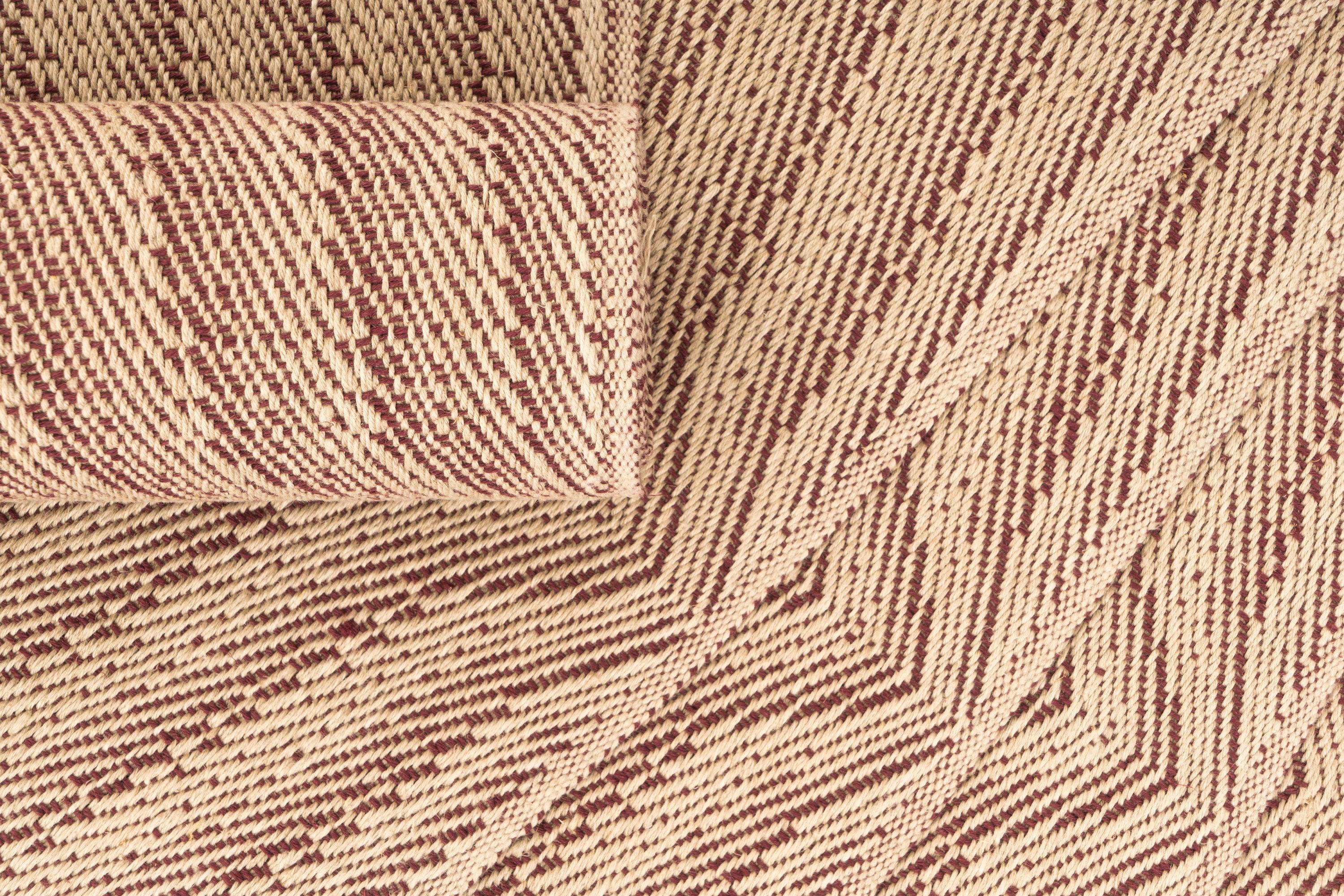 Waves B Handwoven Hemp Placemat & Table Runner Set - 9IHRDOK001050 - Arconiz