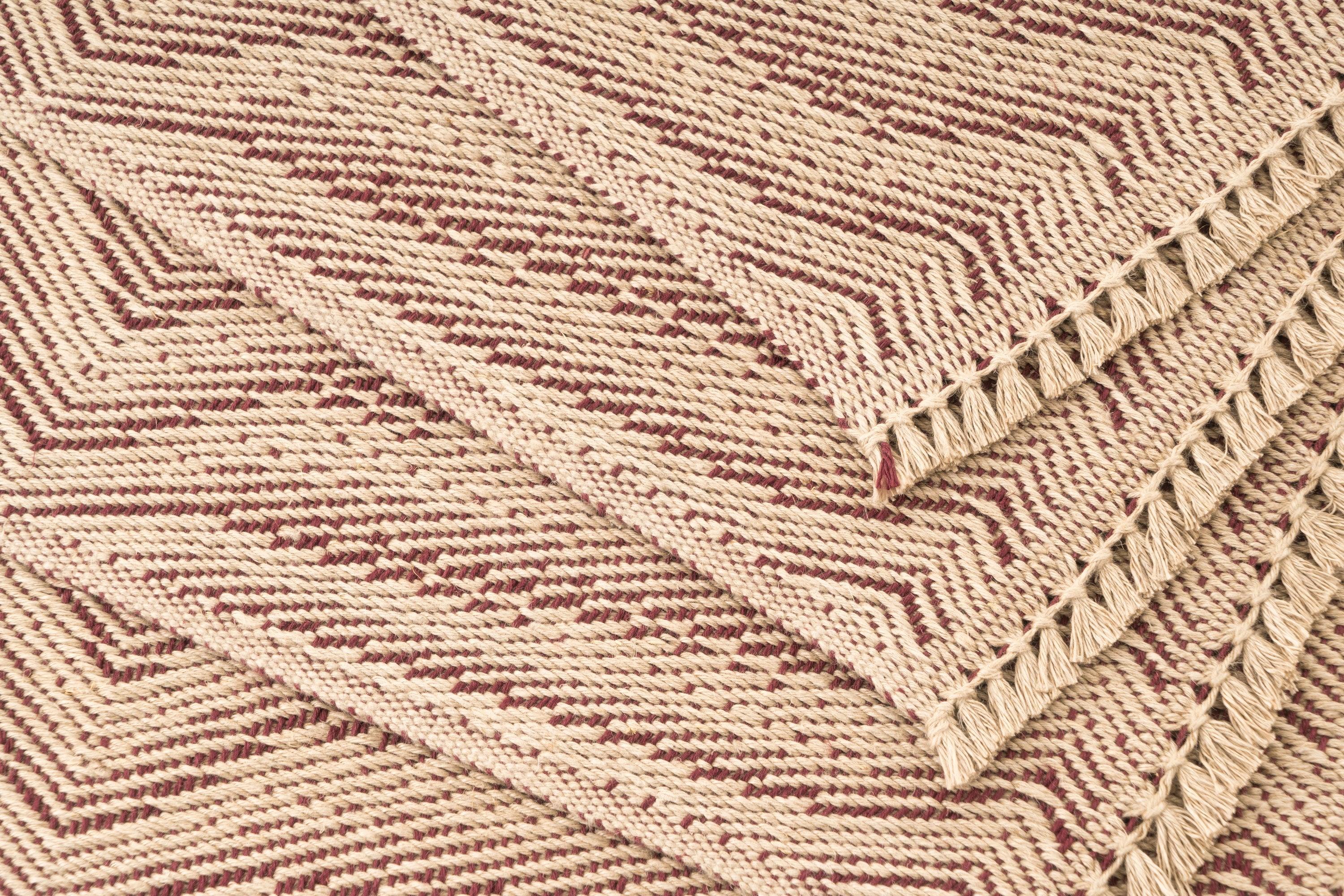 Waves B Handwoven Hemp Placemat & Table Runner Set - 9IHRDOK001050 - Arconiz