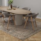 Vintage Beige Turkish Medallion Rug - TUR-BEI-HER-59-002 - Arconiz