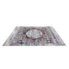 Durable high traffic grey area rug with soft high pile height, non-shedding, high-density, luxurious feel underfoot available in 5x7, 8x10, and round sizes