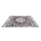 Durable high traffic grey area rug with soft high pile height, non-shedding, high-density, luxurious feel underfoot available in 5x7, 8x10, and round sizes