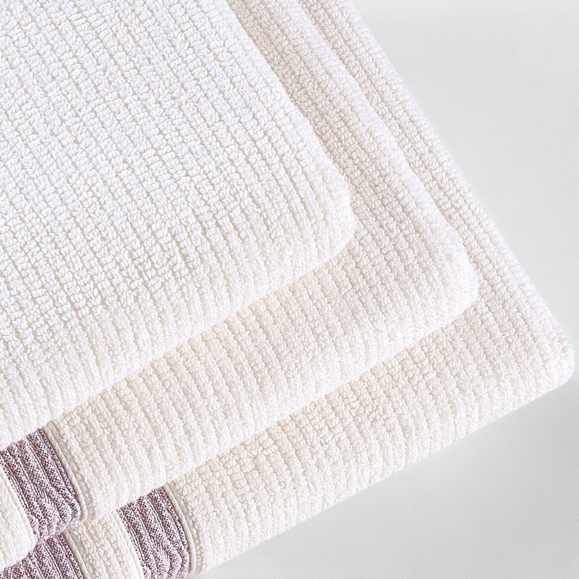 Jacquard Turkish Cotton Bath Towels - 4 Piece Set Arconiz