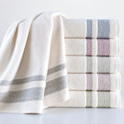 Jacquard Turkish Cotton Bath Towels - 4 Piece Set Arconiz