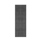 Machine washable solid dark gray area rug, 100% recycled material, kid and pet-friendly, eco-friendly