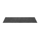 Machine washable solid dark gray area rug, 100% recycled material, kid and pet-friendly, eco-friendly