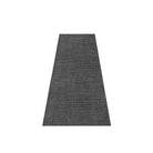 Machine washable solid dark gray area rug, 100% recycled material, kid and pet-friendly, eco-friendly