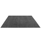 Machine washable solid dark gray area rug, 100% recycled material, kid and pet-friendly, eco-friendly