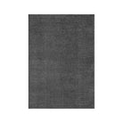 Machine washable solid dark gray area rug, 100% recycled material, kid and pet-friendly, eco-friendly