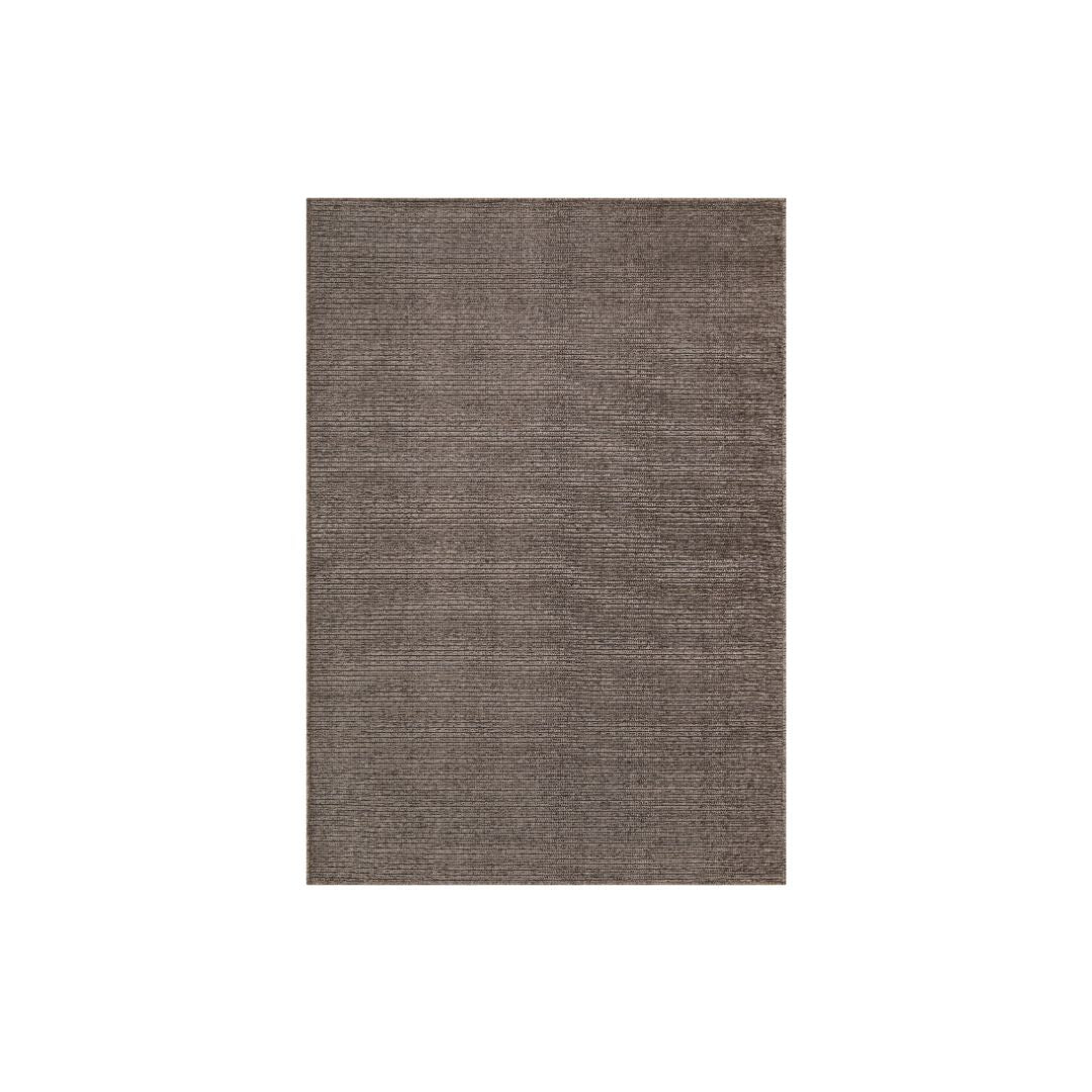 Machine Washable Area Rug in Taupe Brown, Solid Color Rectangular Rug, Brown and Gray Contemporary Design, Kid and Pet Friendly, Eco-Friendly, 2x6, 3x5, 5x7, 8x10 Sizes