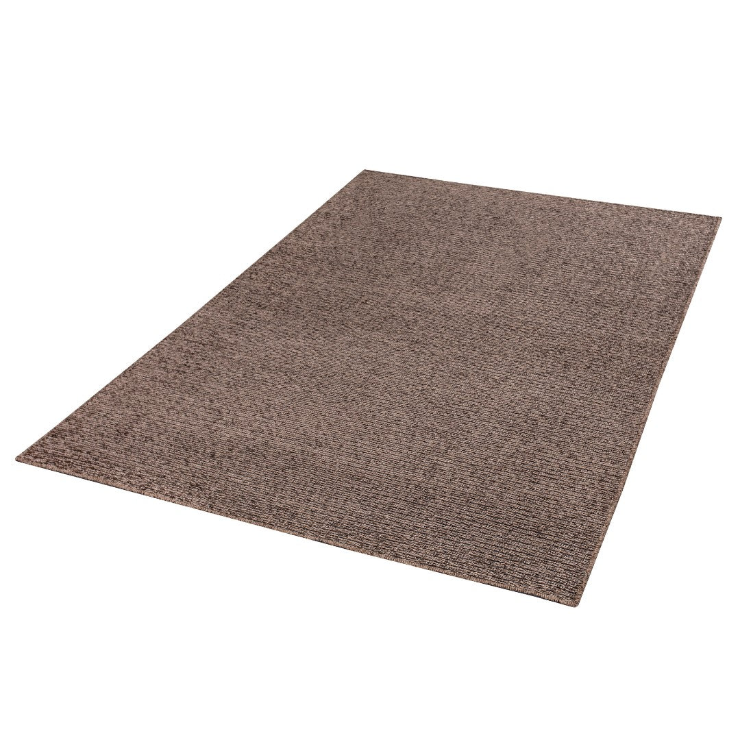 Machine Washable Area Rug in Taupe Brown, Solid Color Rectangular Rug, Brown and Gray Contemporary Design, Kid and Pet Friendly, Eco-Friendly, 2x6, 3x5, 5x7, 8x10 Sizes