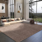 Machine Washable Area Rug in Taupe Brown, Solid Color Rectangular Rug, Brown and Gray Contemporary Design, Kid and Pet Friendly, Eco-Friendly, 2x6, 3x5, 5x7, 8x10 Sizes