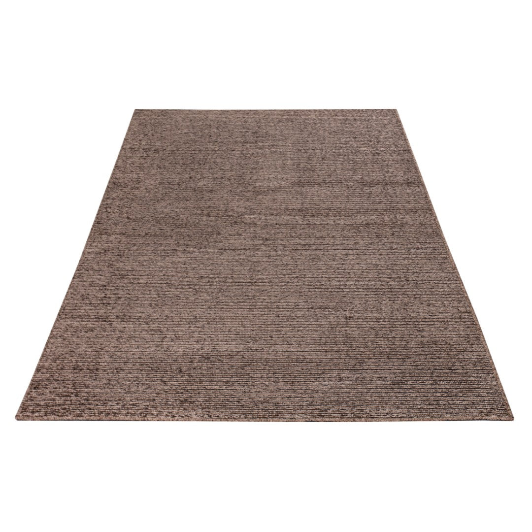 Machine Washable Area Rug in Taupe Brown, Solid Color Rectangular Rug, Brown and Gray Contemporary Design, Kid and Pet Friendly, Eco-Friendly, 2x6, 3x5, 5x7, 8x10 Sizes