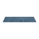 Machine washable solid blue area rug in slate blue color, made from recycled materials, kid and pet-friendly, available in sizes 2x6, 3x5, 5x7, 8x10