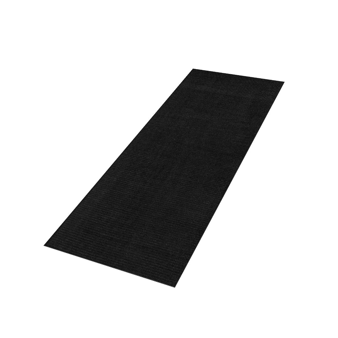 Lolite Solid Non Slip Machine Washable Area Rug, Black