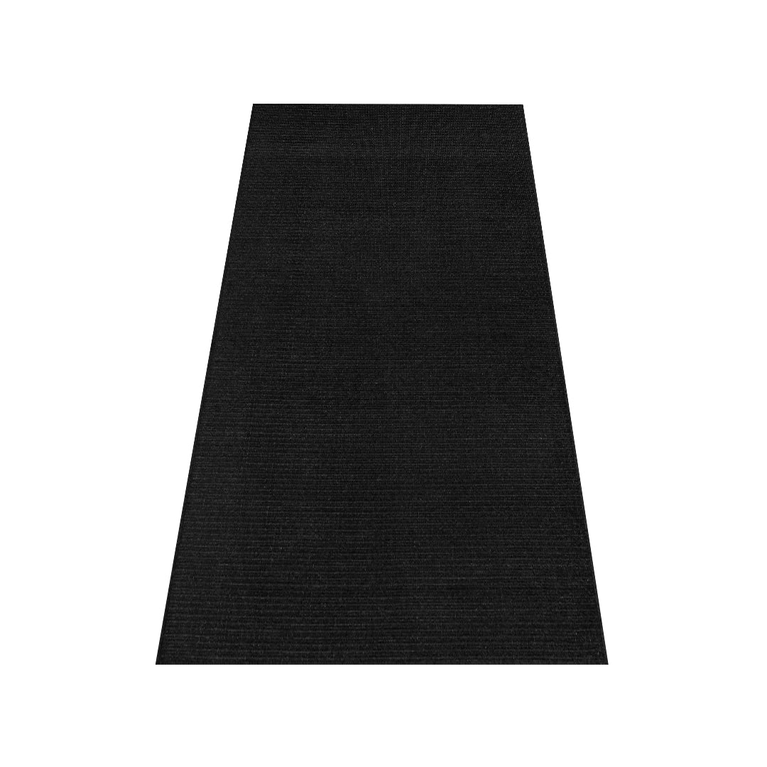 Lolite Solid Non Slip Machine Washable Area Rug, Black