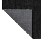 Lolite Solid Non Slip Machine Washable Area Rug, Black