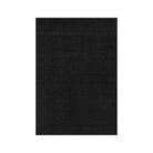 Black Solid Area Rug, machine washable and eco-friendly, pet and kid friendly, available in sizes 2x6, 3x5, 5x7, 8x10