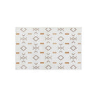 Opal Bohemian Chic Handwoven Cotton Rug, Orange color, 3x5