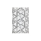 Machine washable reversible brown and white geometric area rug, eco-friendly recycled material, kid and pet friendly, tribal pattern, available in 3x5, 5x7, and 8x10 sizes