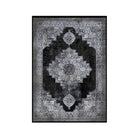 5x7 black and white area rug, soft, high density, no shedding, durable for high traffic areas, modern design, thick, plush