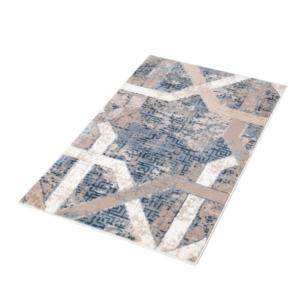 Thick High Density Blue Area Rug 8x10 for High Traffic Areas