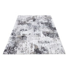 Gray and Black Abstract Area Rug - High Pile, Soft, Durable for High Traffic, 3x5 and 8x10 Sizes