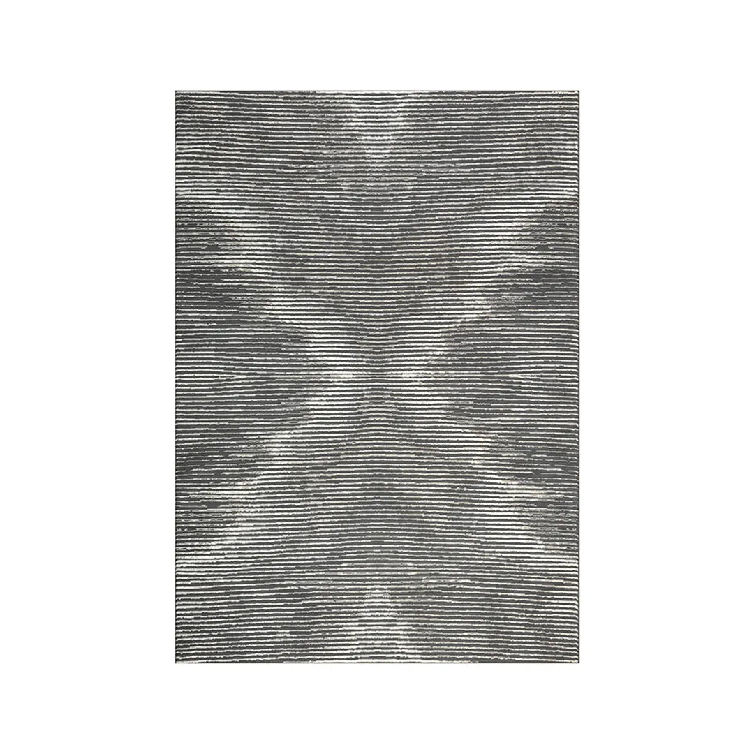 Grey Abstract Area Rug