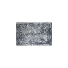 Machine Washable Blue Gray Area Rug - Recycled Material, Kid and Pet Friendly