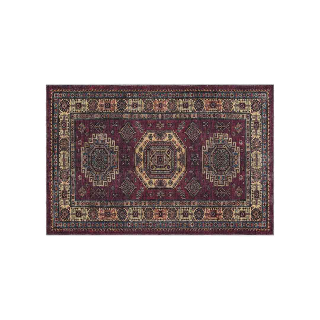 Sapphire Luxury Traditional Persian Wool Rug, Burgundy color, 5X7