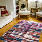 Multicolor Patterned Stripe Rug