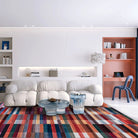 Multicolor Patterned Stripe Rug