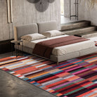 Multicolor Patterned Stripe Rug