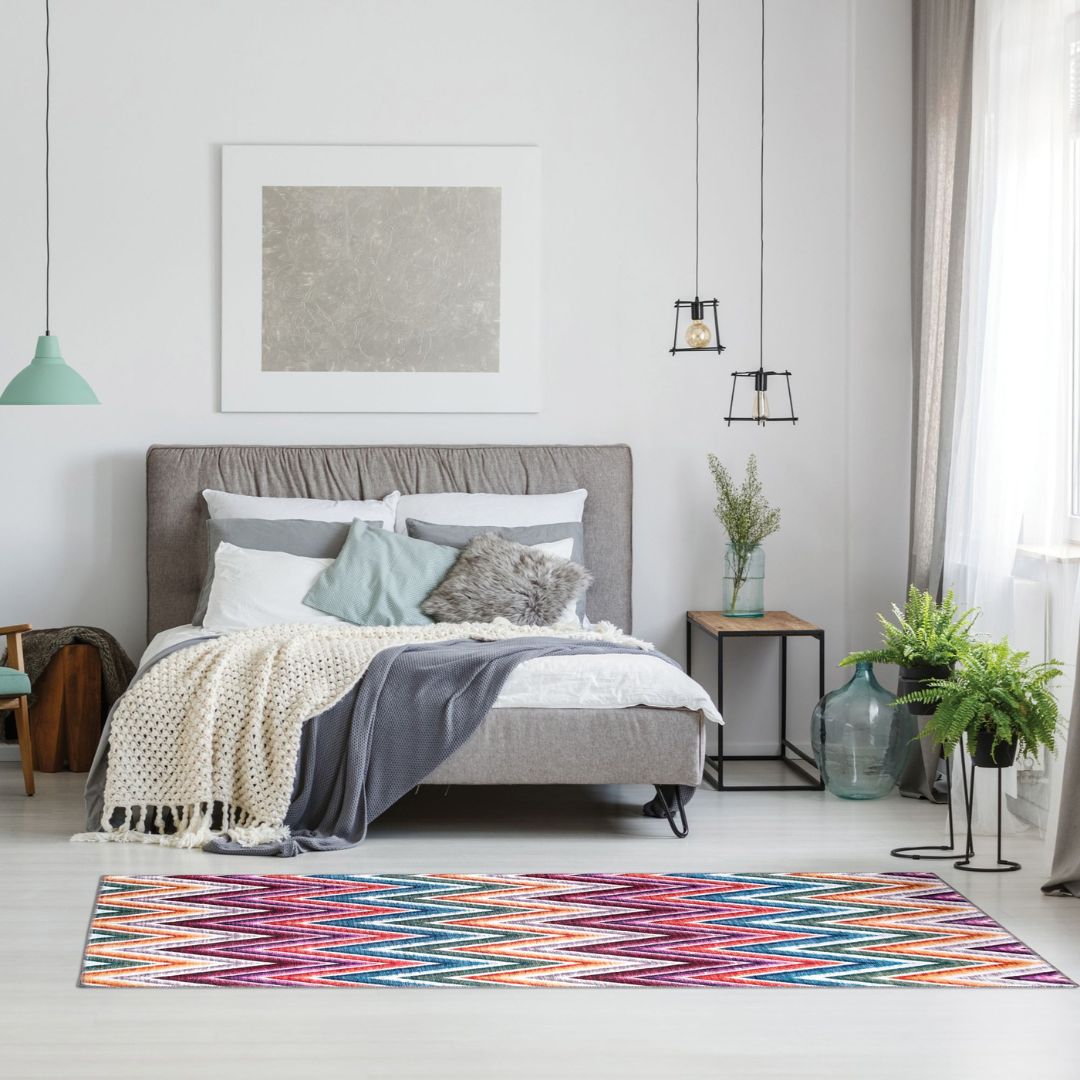 Colorful Chevron Rug