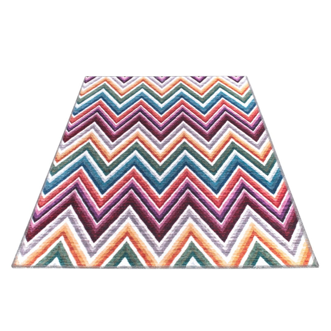 Colorful Chevron Rug