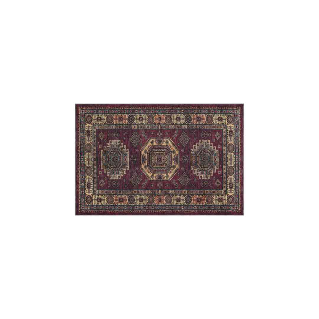 Sapphire Luxury Traditional Persian Wool Rug, Burgundy color, 5X7