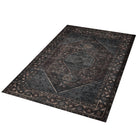 Machine Washable Charcoal Area Rug, Eco-Friendly Recycled Material, Kid and Pet Friendly, Perfect for High Traffic Areas, Available Sizes 2X3, 2X6, 3X5, 5X7