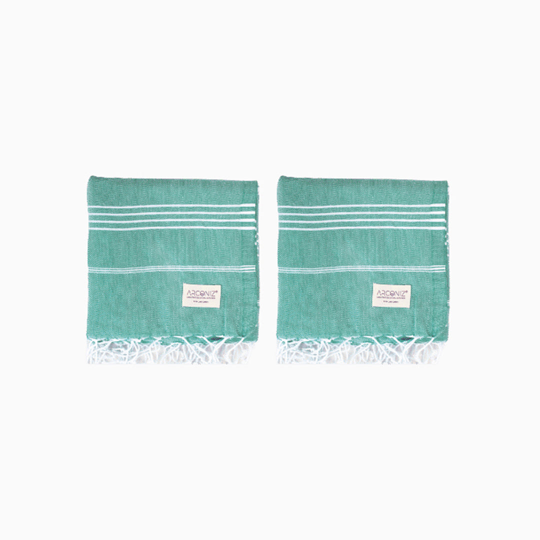 Luxurious Turkish Cotton Beach Towel Set (2 Pack)